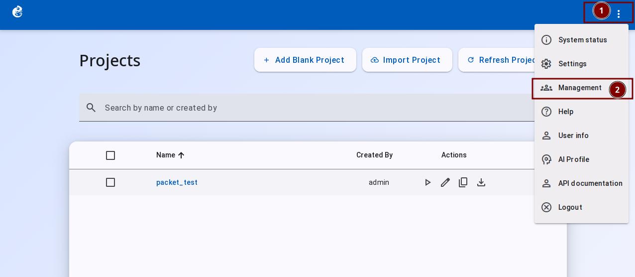 Controller Management Entry