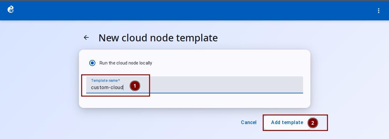 Configure template