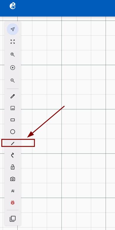 Line toolbar button
