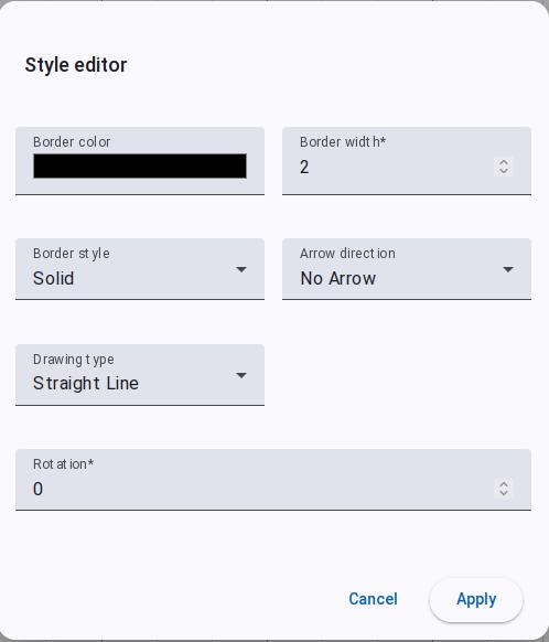 Line Style editor