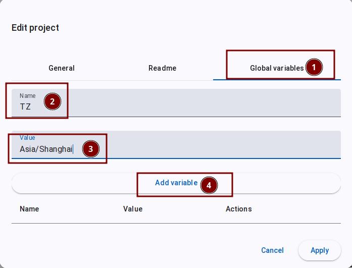 Adding global variables