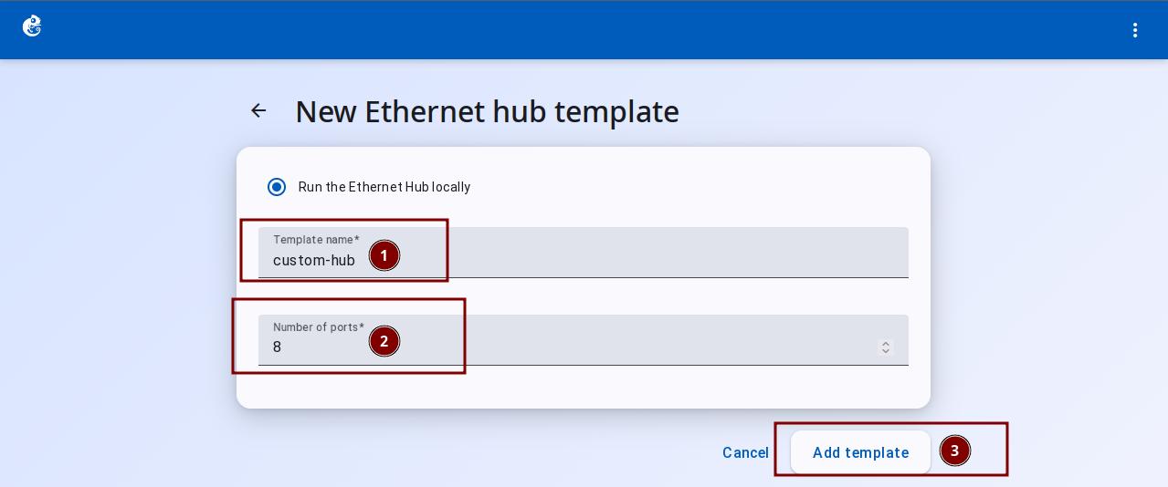 Configure template