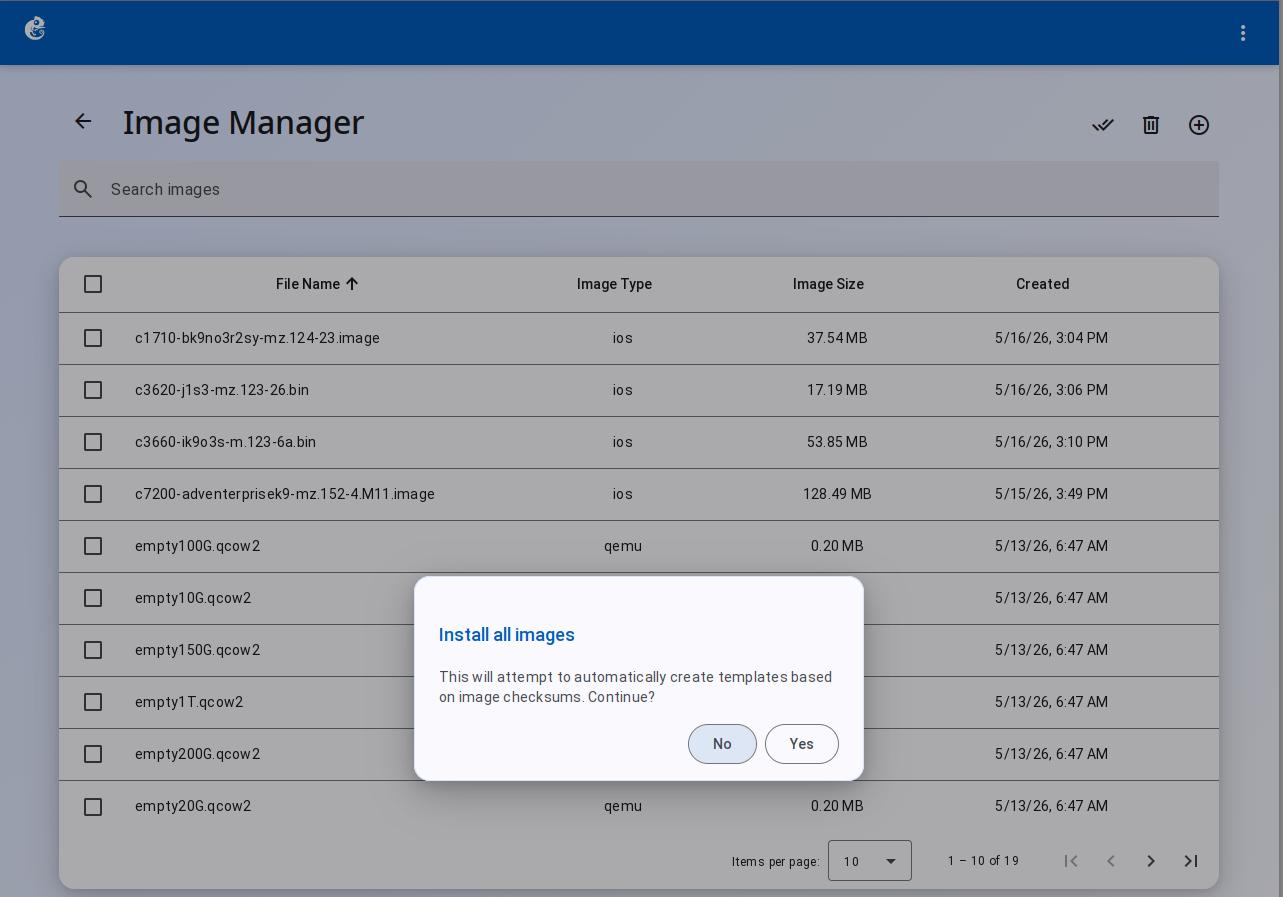 Confirmation dialog