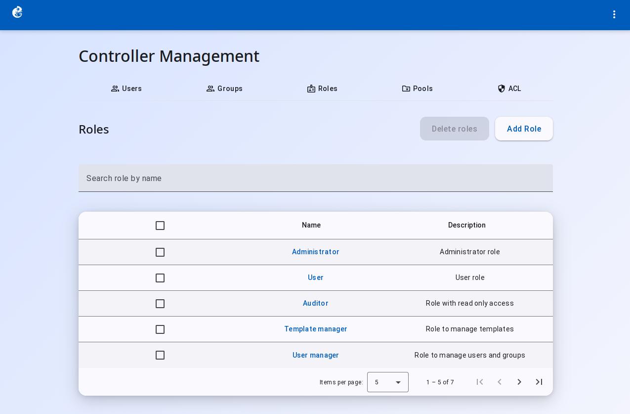 Role management