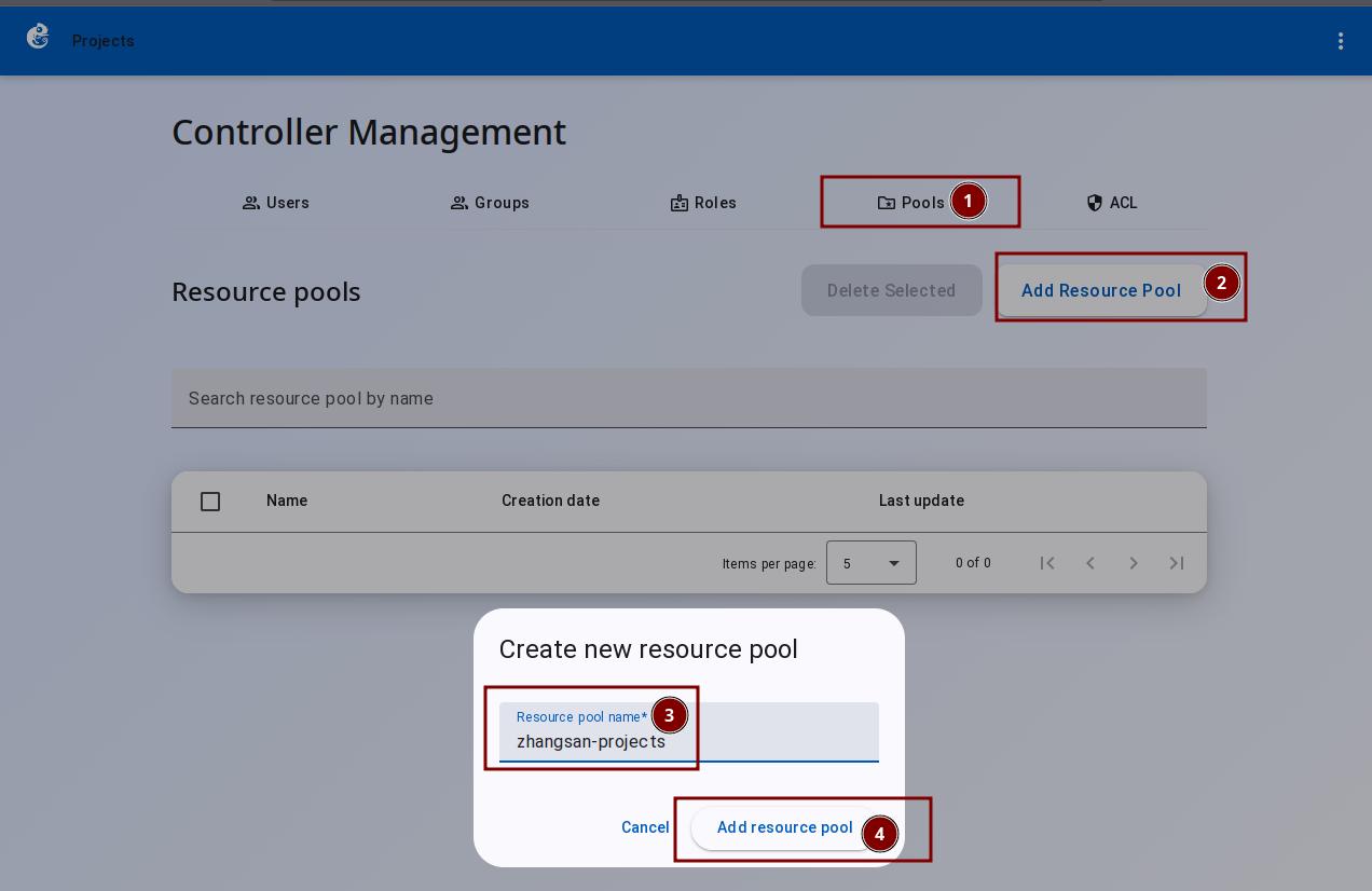 Create pool