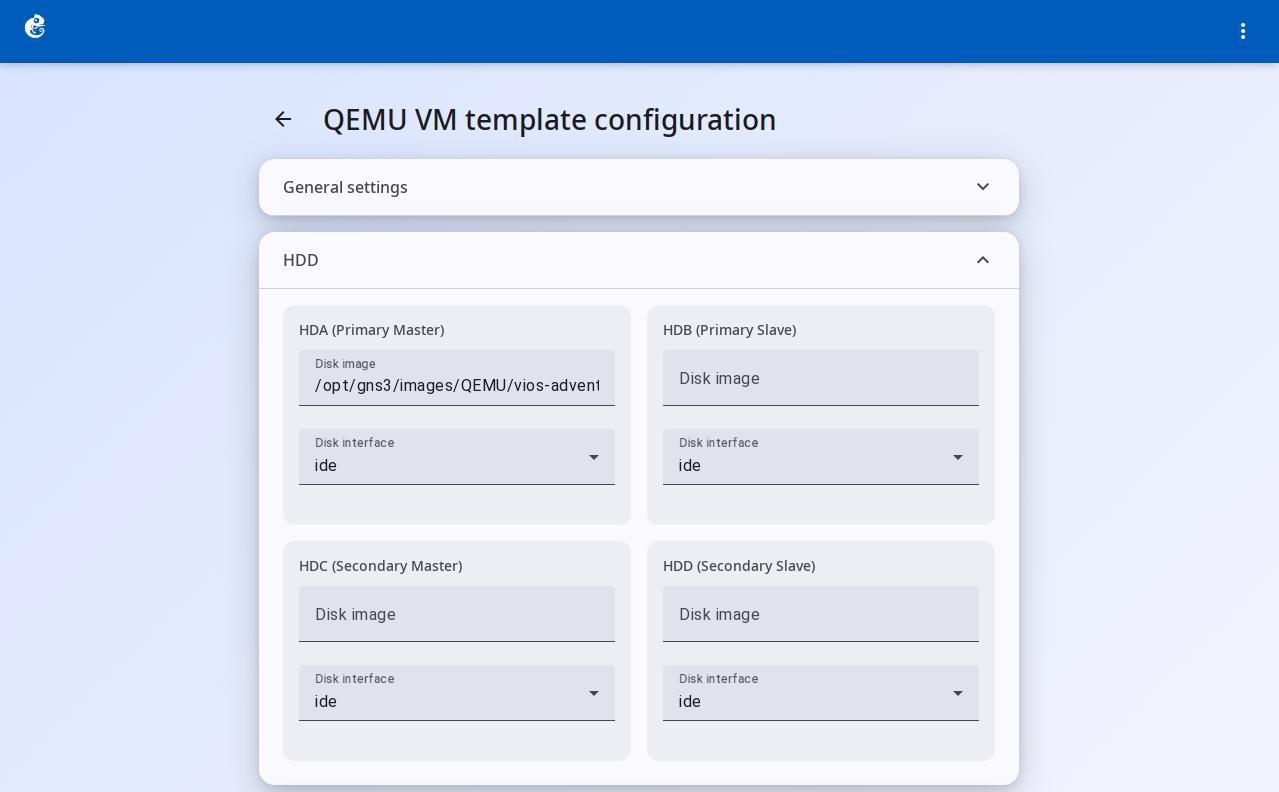 HDD configuration
