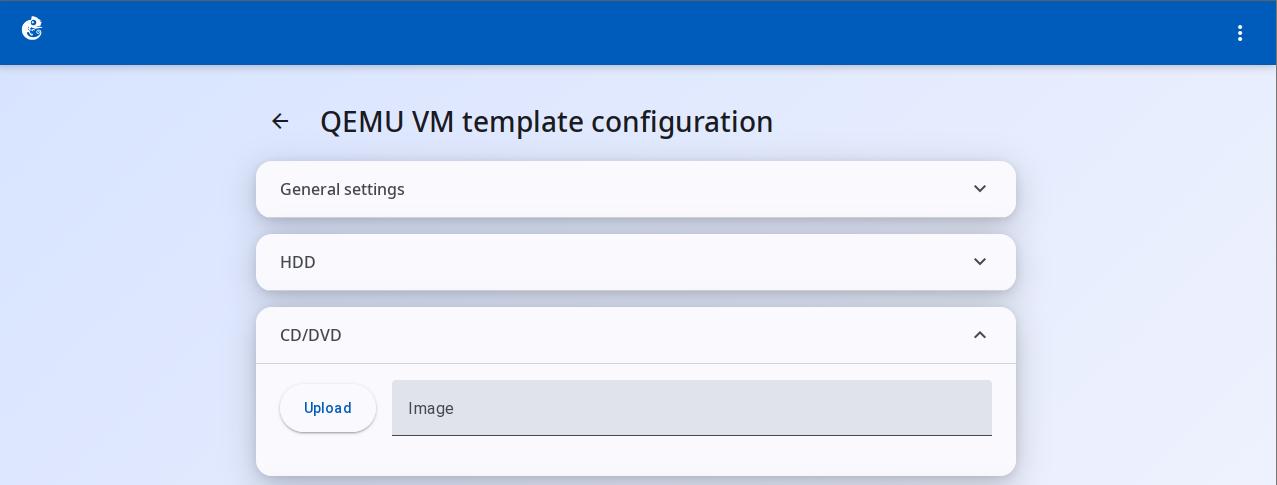 CD/DVD configuration
