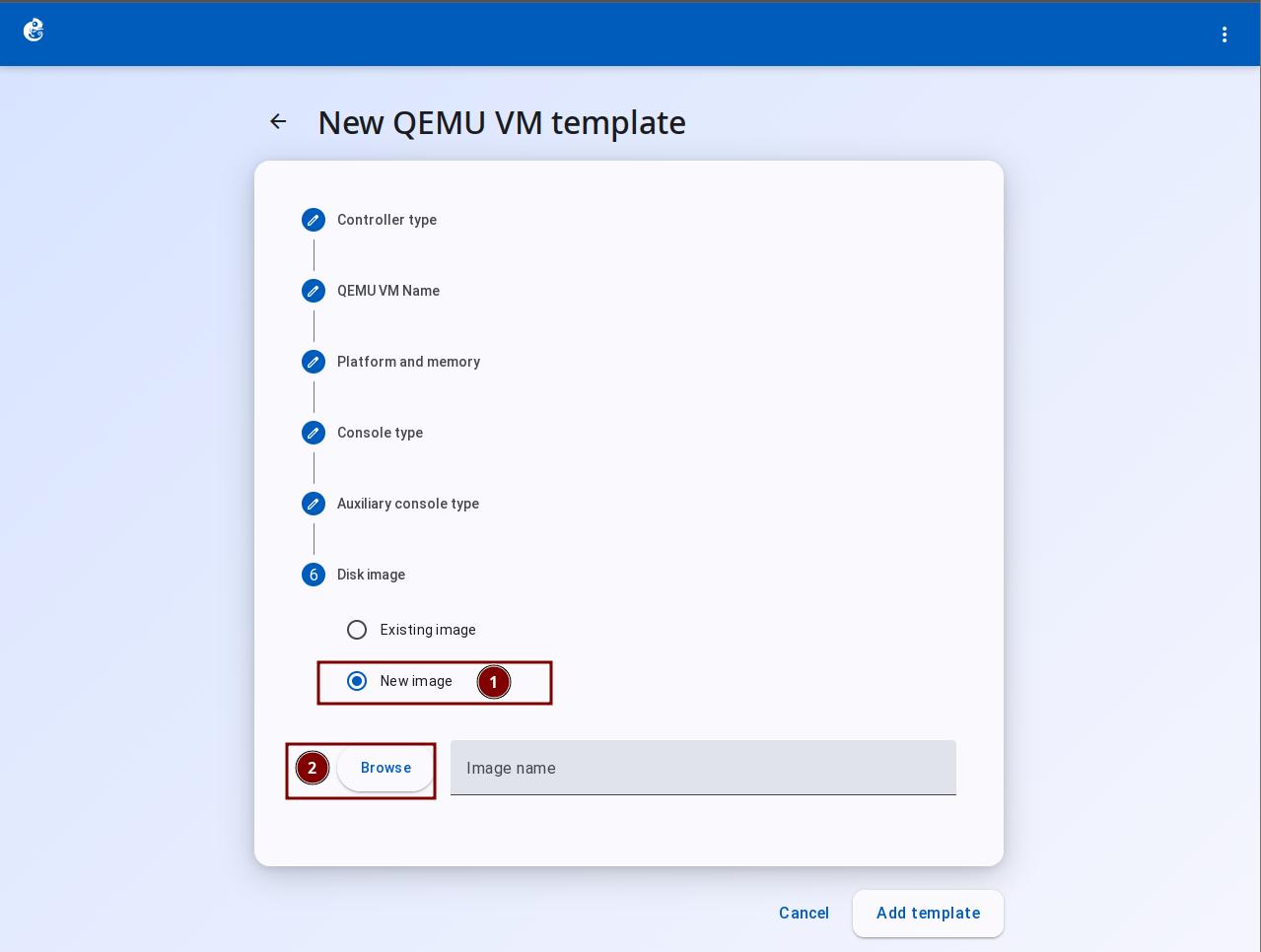 Upload disk