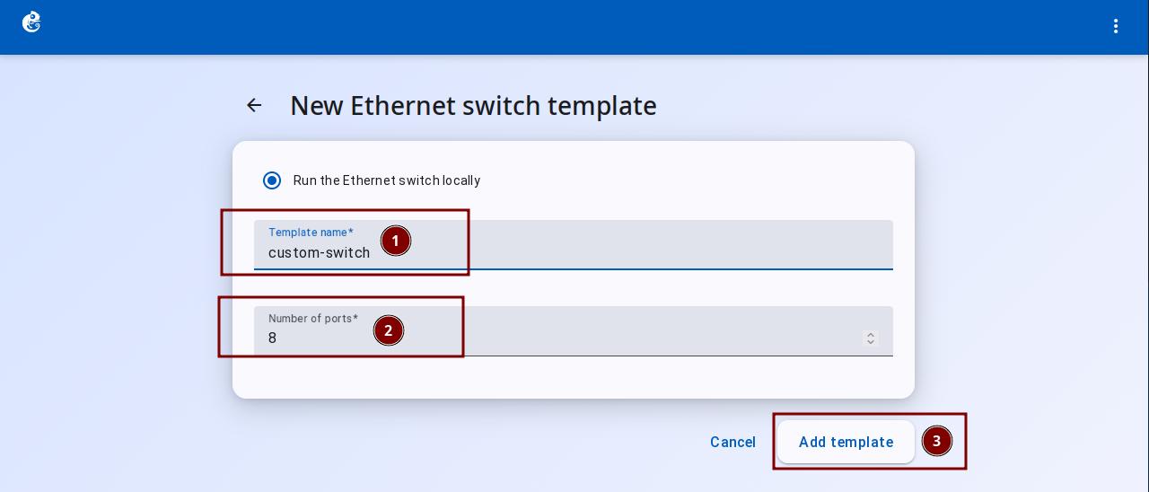 Configure template
