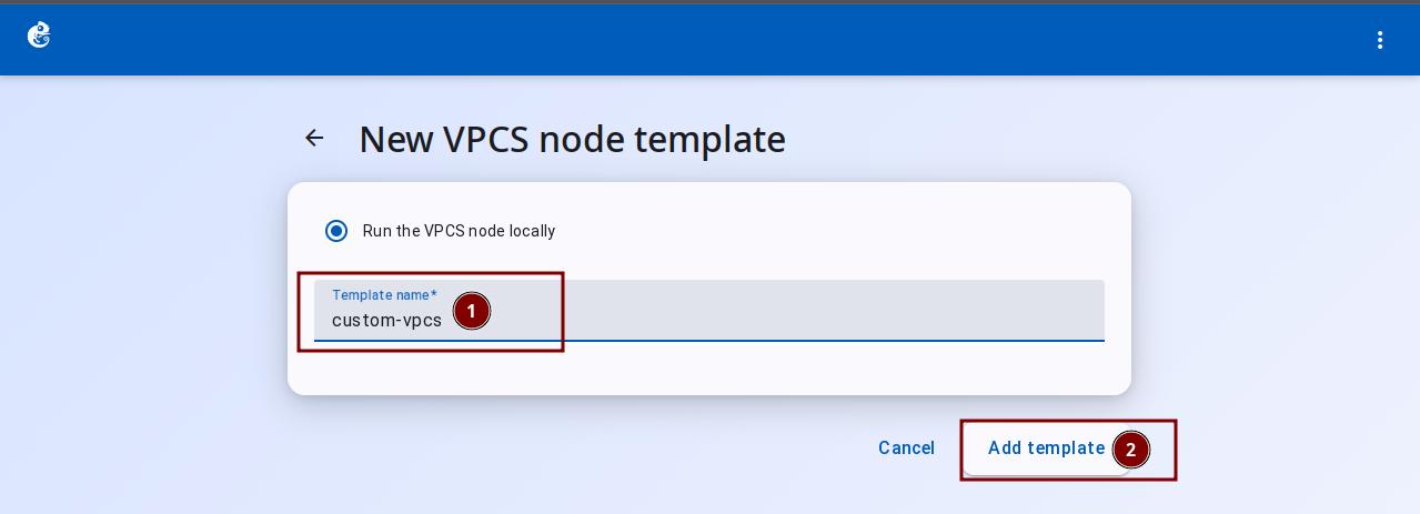 Configure template