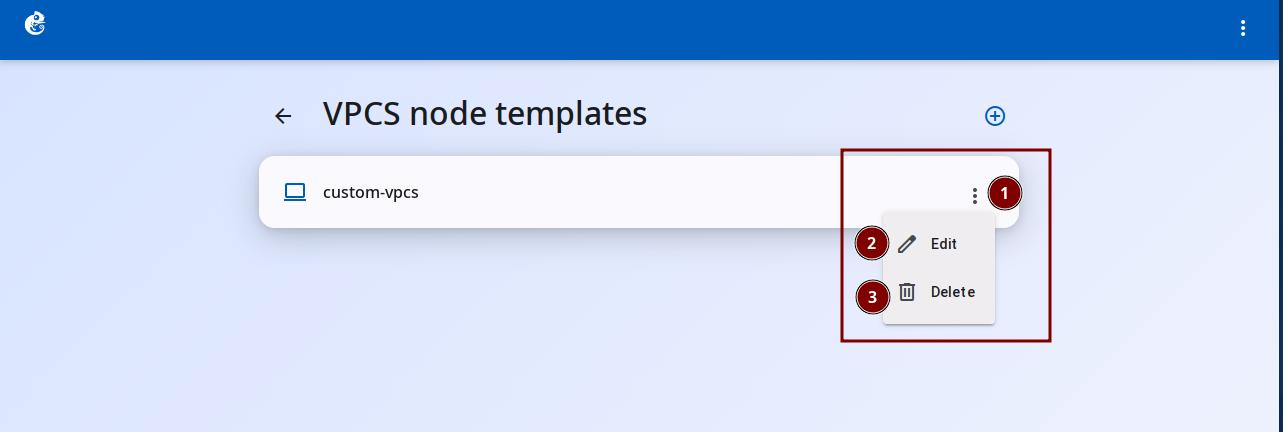 Action menu