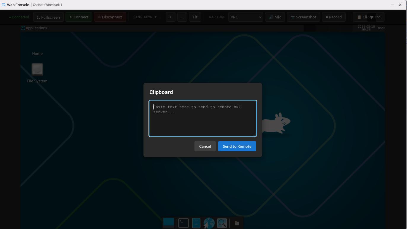 Send Text to VNC Device