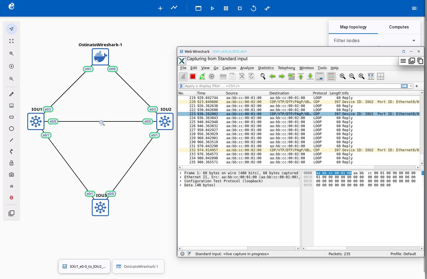Web Wireshark Interface