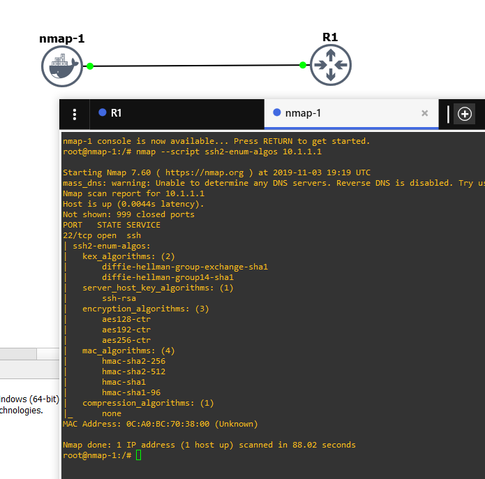 gns3 docker container