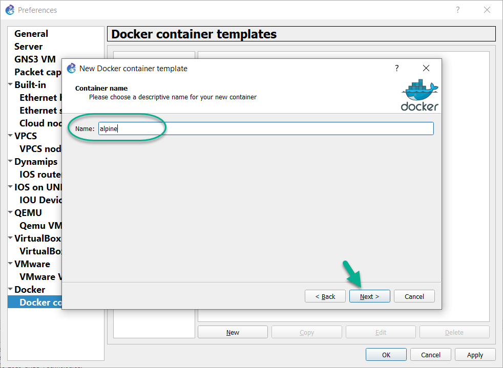 unraid gns3 docker