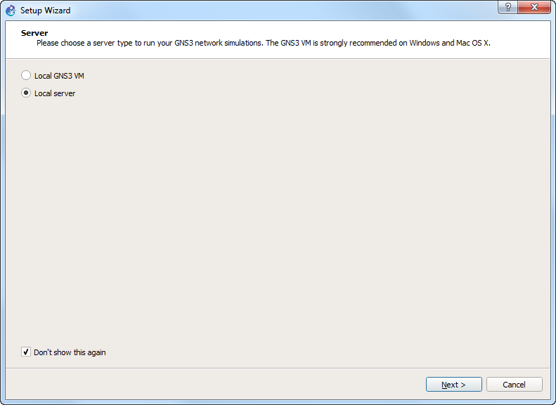 gns3 vm install ios