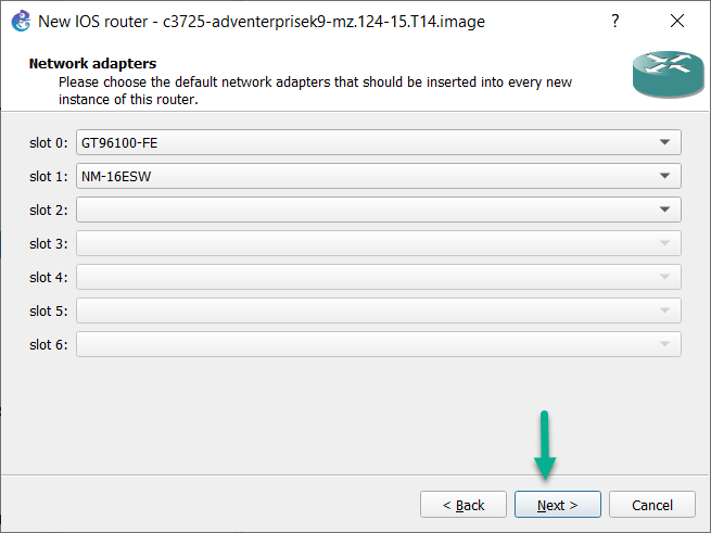 gns3 cisco router